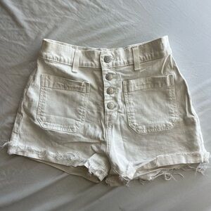 Women's Madewell White Denim Shorts S